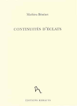 Livre : Continuités d'éclats