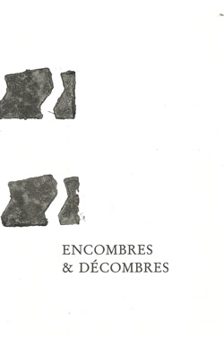 livre d'artiste : Encombres et décombres