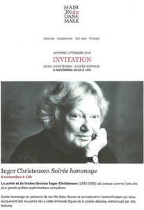 hommage à Inger Christensen