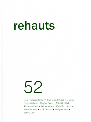 Le numéro 52 de la revue Rehauts, dernier numéro paru