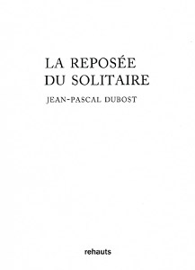 livre : La reposée du solitaire